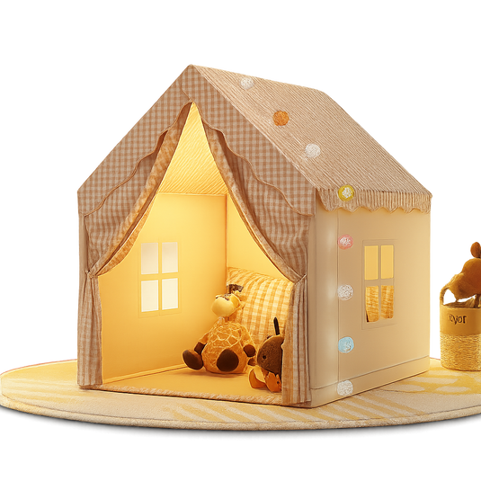 Cozy Cottage Playhouse Tent – Indoor Kids’ Pretend Play Castle-Toyfetti