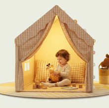 Cozy Cottage Playhouse Tent – Indoor Pretend Play Castle – Imaginative Play Tent for Kids 3+